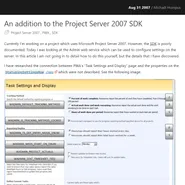 An addition to the Project Server 2007 SDK