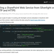 Calling a SharePoint Web Service from Silverlight over HTTP and HTTPS