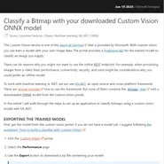 Classify a Bitmap with your downloaded Custom Vision ONNX model