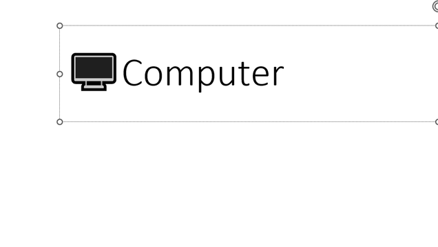 The desktop emoticon rendered as a colorful emoji after adding variation selector-16.